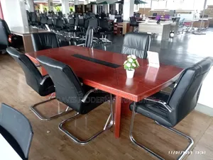 Rectangular Mahogany Conference Table