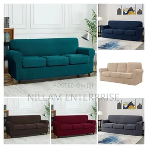 Jacquard Material Slip Sofa Covers That Come With Big Cushion Covers*