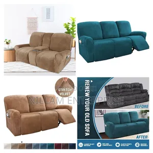 High Density Velvet Material Recliner Sofa Covers*