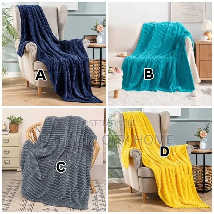 Cozy Stripped Fleece Blanket