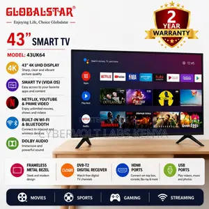 Globalstar 43inches Smart Tv – Model 43uk64