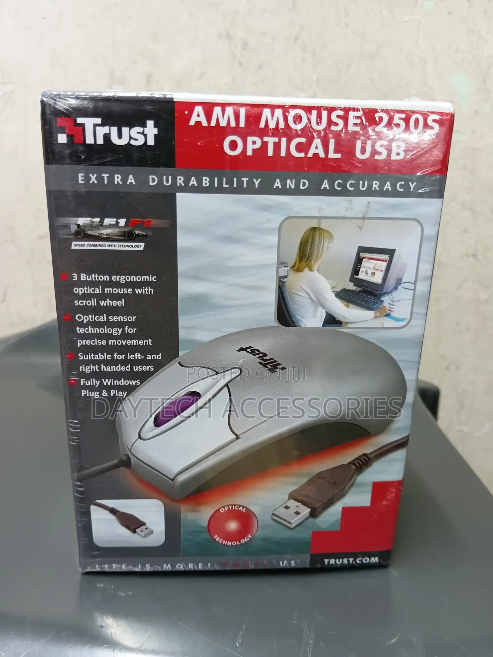 Trust Ami Mouse 250s, a Vintage 3-Button Optical Mouse.