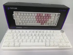 Furycube V68 Mechanical Gaming Keyboard Hotswap Metal Knob.
