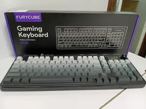 Furycube Ip98 Wired Gaming Membrane Keyboard RGB Translucent.