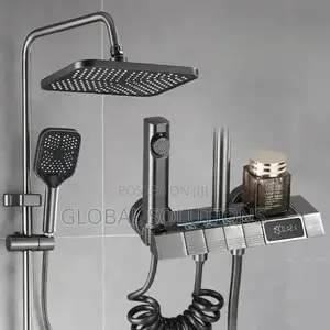 Luxury Piano Button Thermostatic Shower Set