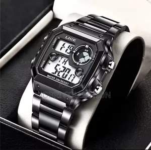 Lige Square Face Digital Display Watch