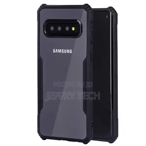Transparent Black Bumper Case for Samsung Galaxy S10