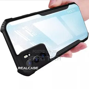 Oppo Reno 6 5g Back Cover, Silica Gel Hard Clear Transparent Bumper