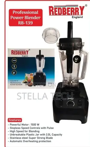 ""Redberry"" Premium Range of Blender Rb 139