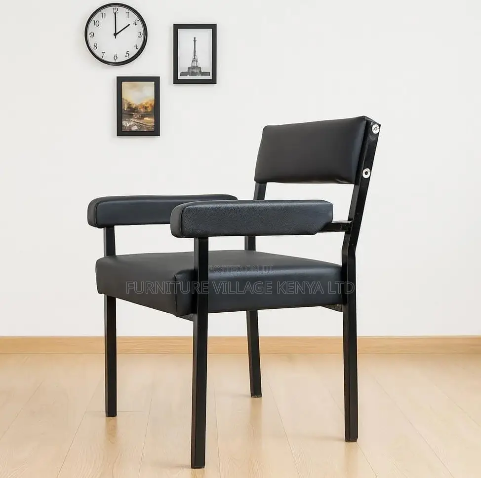 Modern Leather Waiting Seat