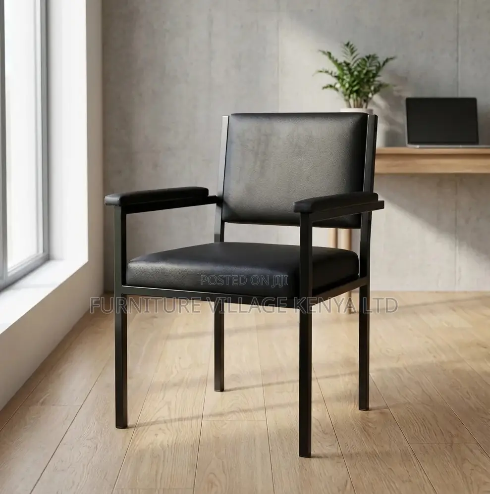 Modern Leather Waiting Seat