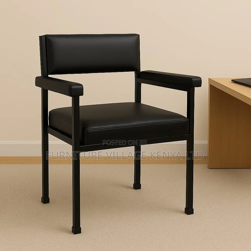 Modern Leather Waiting Seat