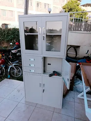 Secured Safe Box Office Cabinet