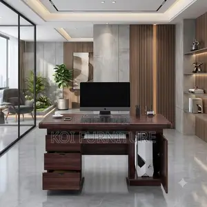 Office Desk; 1.4 Meter Executive Home Office Mahogany Desk