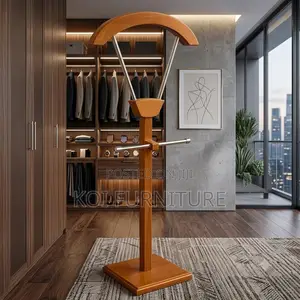 Dressers; Executive Coat Hangers With Mahogany Finish