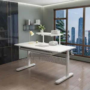 Office Desk; Manual Adjustable Home Office Desktop Table
