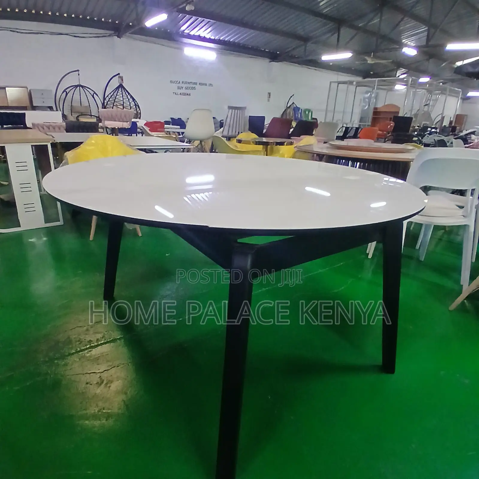 Dining Table: Adjustable Extendable Glass Top Table