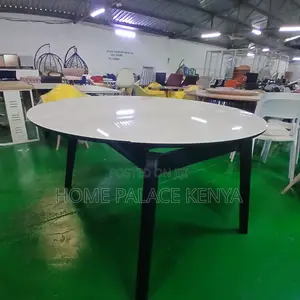 Dining Table: Adjustable Extendable Glass Top Table