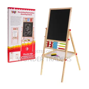 .Double Sided Wooden Blackboard.