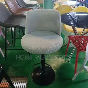 Bar Stool: Cozy Lambswool Fabric Bar Chair