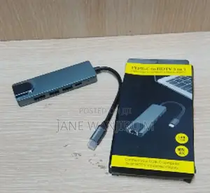 New 5-in-1 Usb Hub Multiport Adapter With Usb 3.0 Type-C