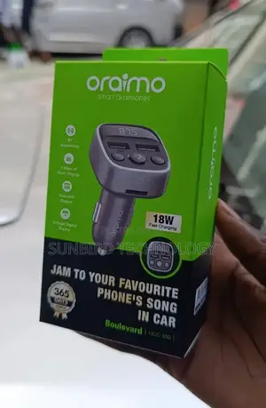 Oraimo 18w Fast Charging Boulevard Occ-32d Car Bluetooth Modulator