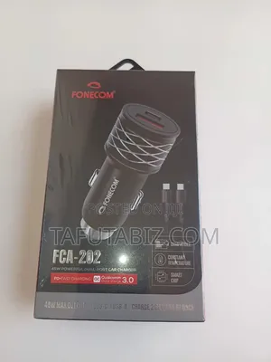 Fonecom Fca -202 45w Powerful Dual -Port Fast Car Charger.
