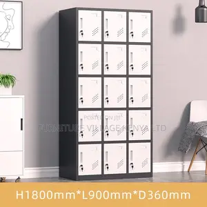 Office Cabinet ; 15-Doors Metal Locker Cabinet