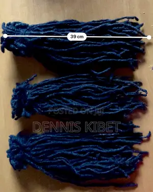 Full Head Natural Human Hair Dreadlocks (76 Strands, 35cm-39cm)