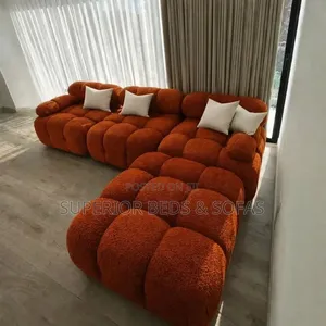 5 Seater Bubble Sofa in Rust Orange: Pay on Delivery