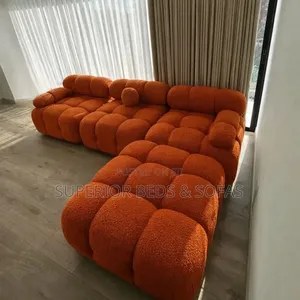 5 Seater Bubble Sofa in Rust Orange: Pay on Delivery