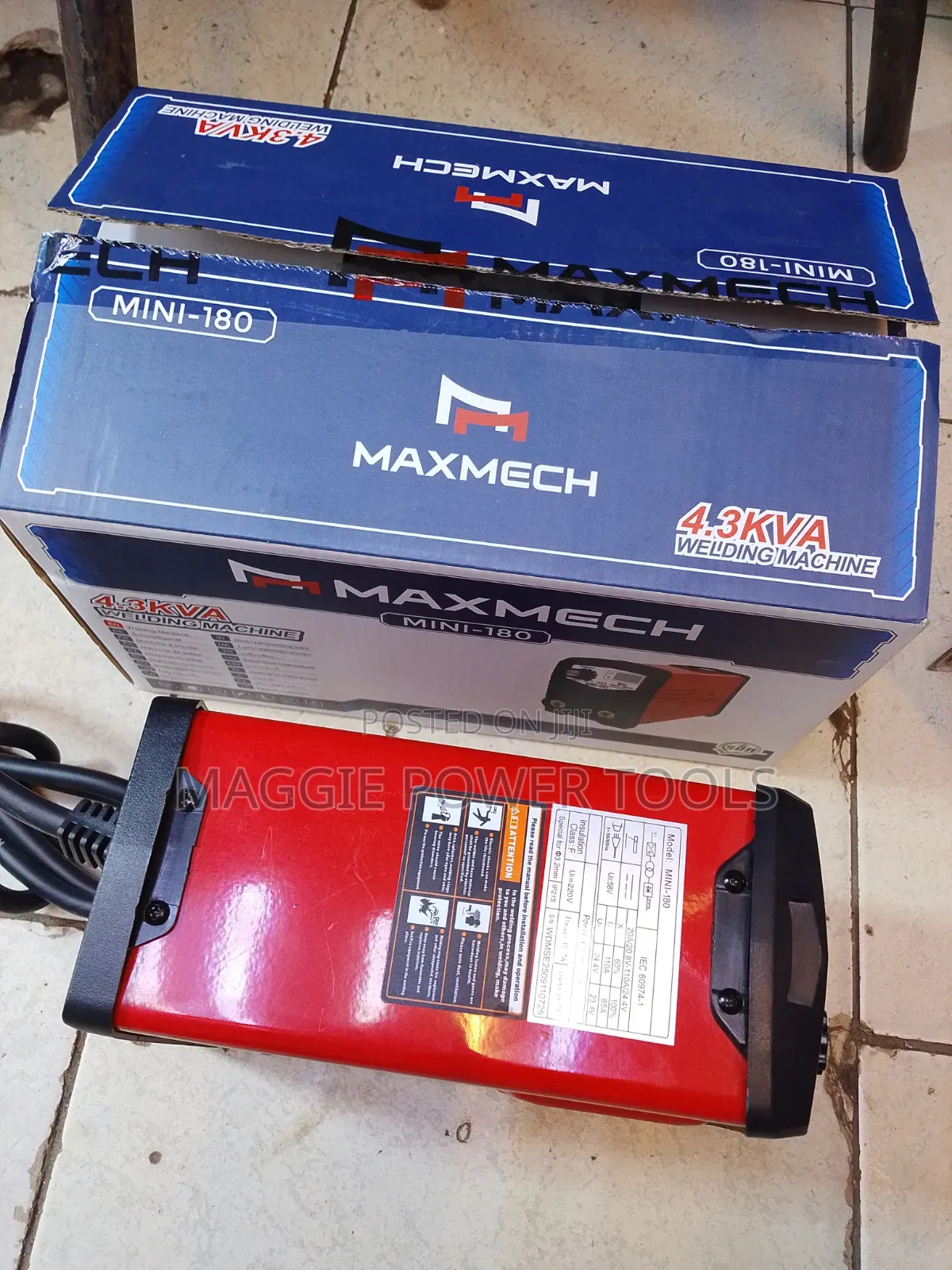 Approved and Durable Mini-180 4.3kva Maxmech Welding Machine