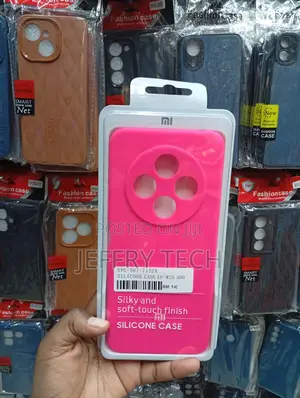 Pink Xiaomi Redmi 14c Original Silicone Case
