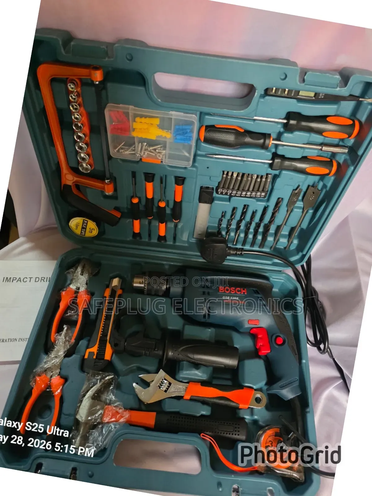 Bosch Corded Drill Set Mechanics Hardware Kit No
