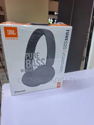 JBL Tune 520 Wireless Bluetooth Headphones With Deep Bass
