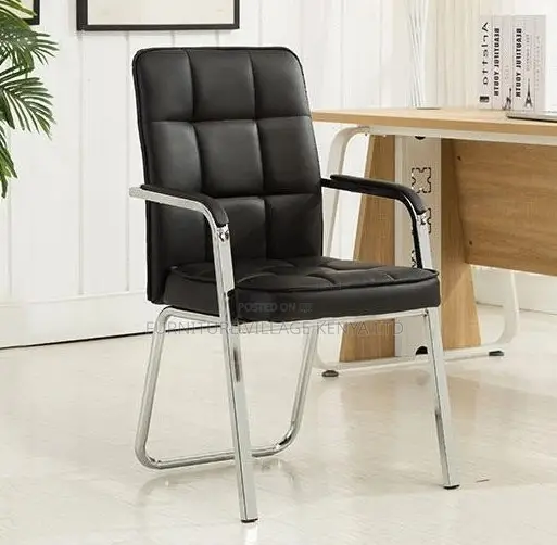 Leather Staff Guest Waiting Chair