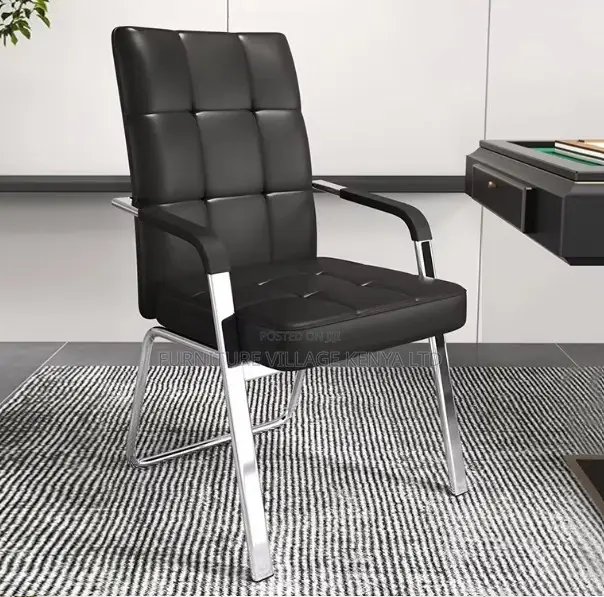 Leather Staff Guest Waiting Chair