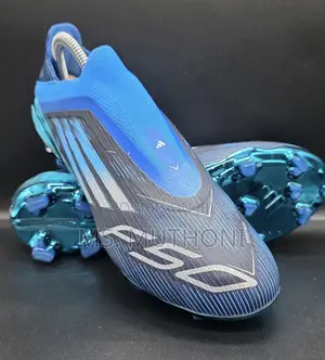 Blue / Black Adidas F50 Elite Laceless Fg Firm Ground Soccer Cleats