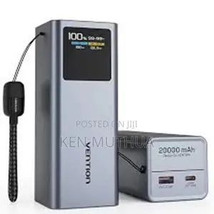 Vention 20000mah Phone Laptop Power Bank 100w-grey