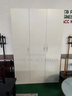 Bedroom Cabinet: Free Standing Rails and Shelves Storage Cabinet