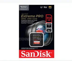 Sandisk Extrme Pro 512gb 200mb/S