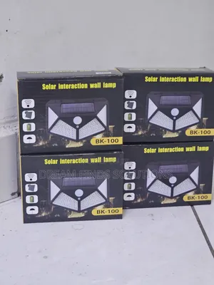 100 Led Solar-Powered Wall Light With Motion Sensor