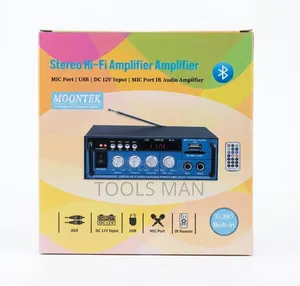 Moontek Stereo Hi-Fi Bluetooth Karaoke Amplifier With Remote.