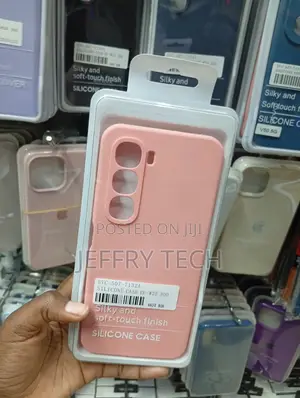 Pink Silicone Phone Case Tailored for the Infinix Hot 60i