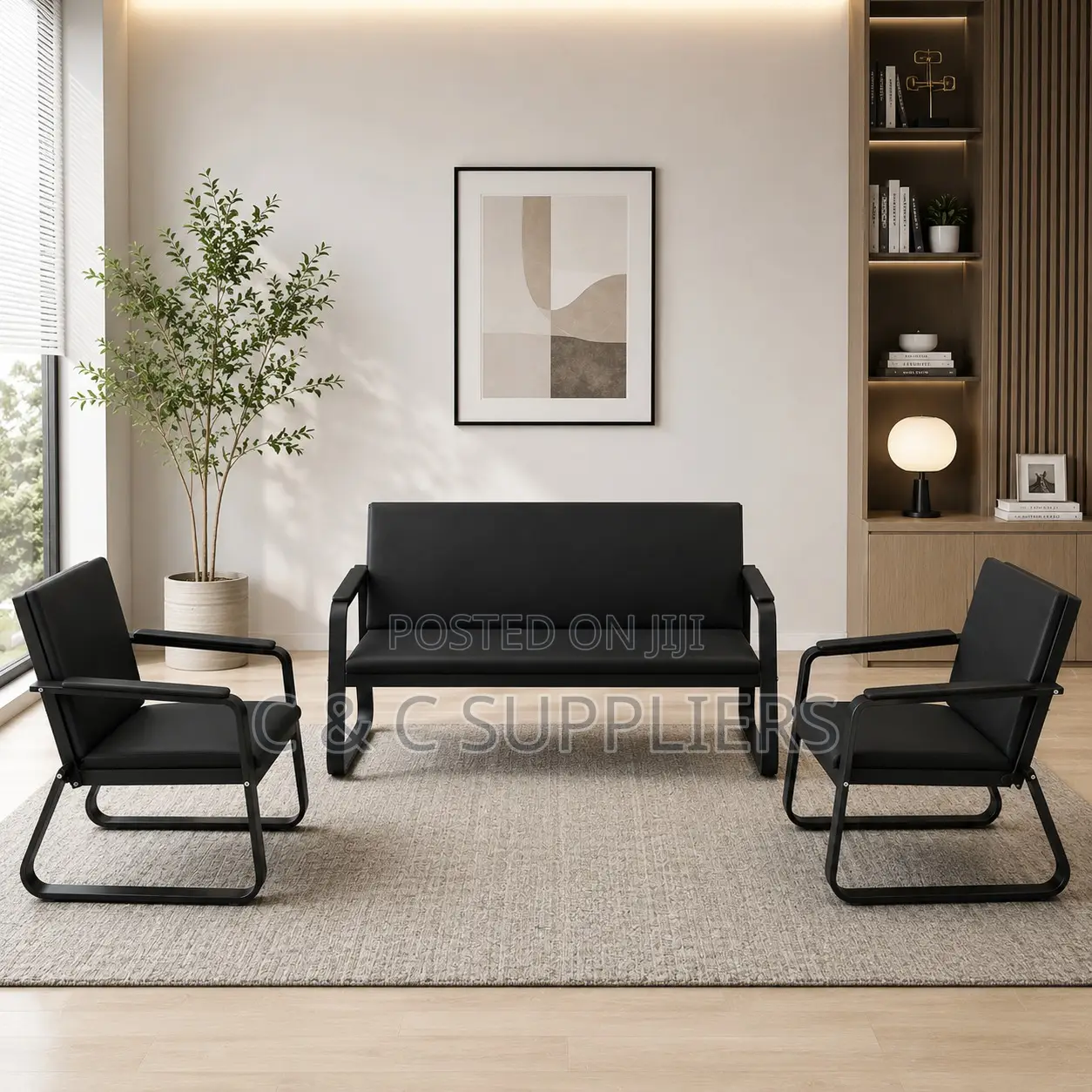 Office Reception Sofa for 5 People