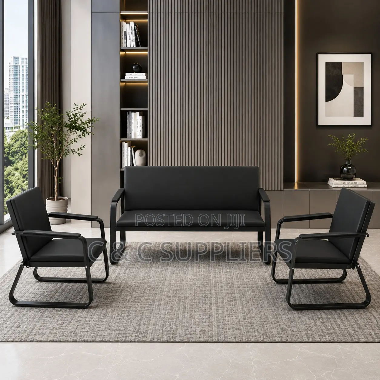 Office Reception Sofa for 5 People