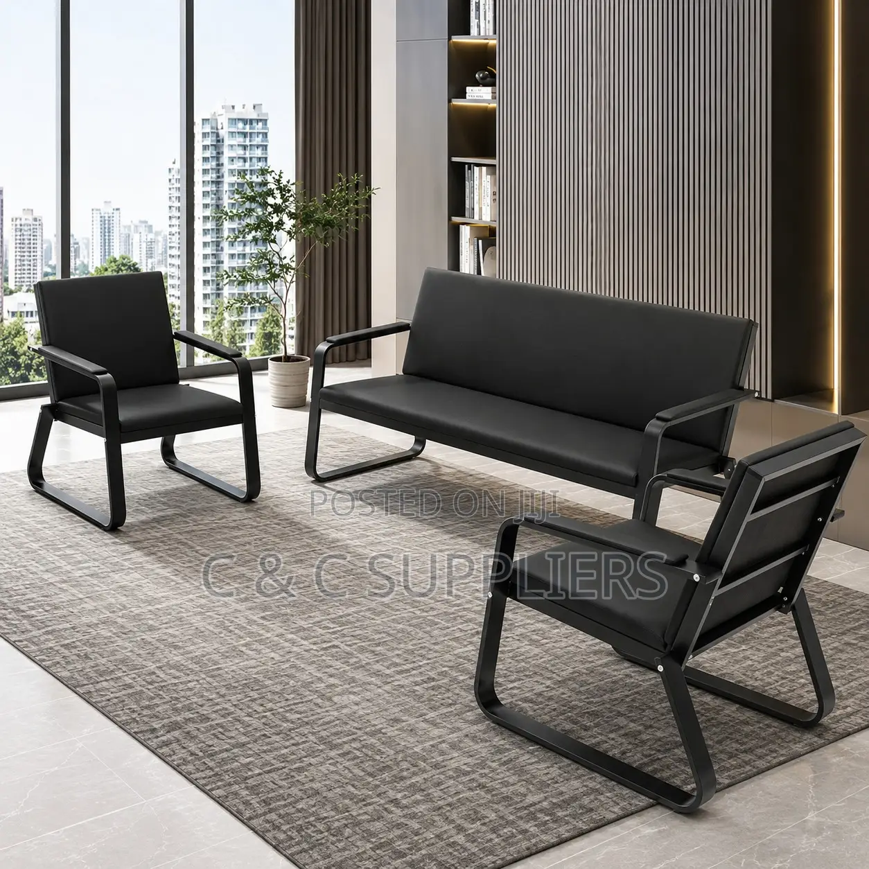Office Reception Sofa for 5 People