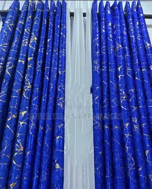 Blue Marbled Curtain