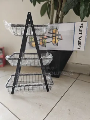 3-Tier Modern Wire Fruit Basket Kitchen Organizer