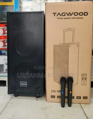 Tagwood LTS-10b Portable Bluetooth Party Speaker and a Pair of Mic